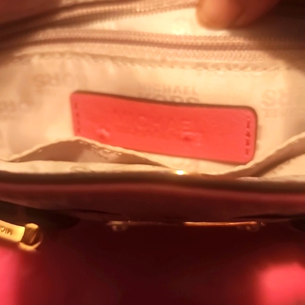 MK pink crossbody crocodile skin print - Picture 4 of 6